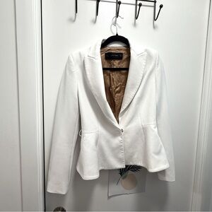 Zara Women's White Hourglass Blazer